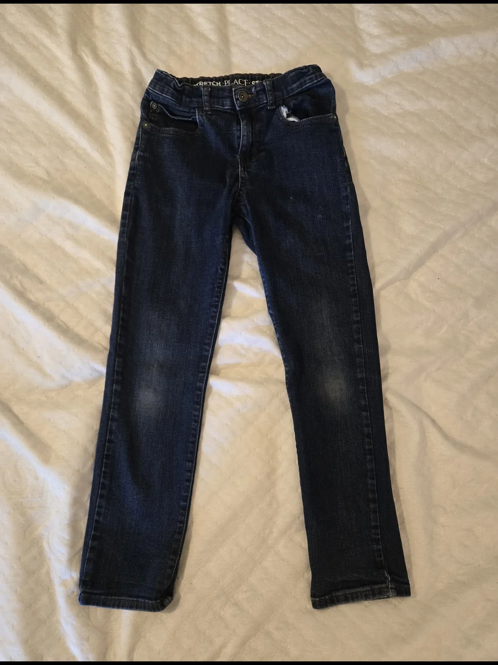 Dark Blue Boys Slim Jeans